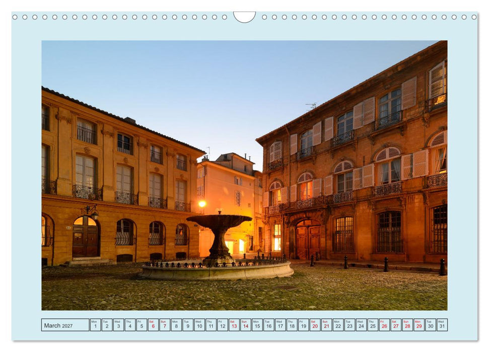 Fountains of Provence (CALVENDO Monthly Calendar 2027)