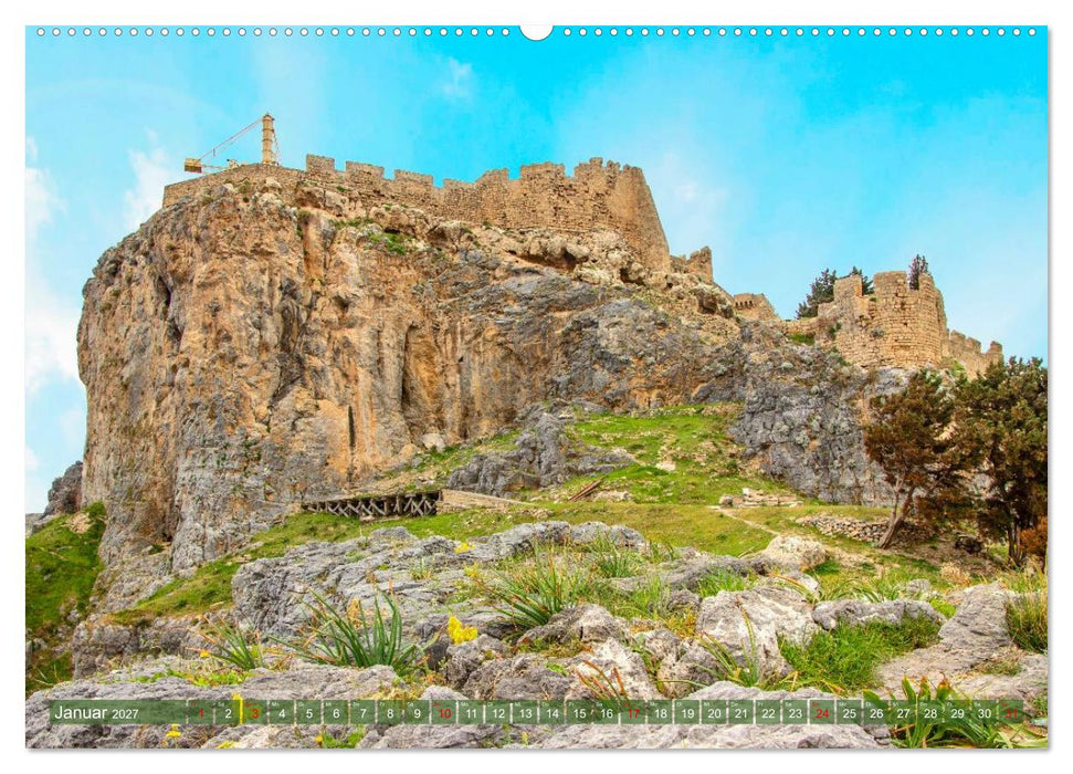 Zauberhaftes Lindos (CALVENDO Premium Wandkalender 2027)