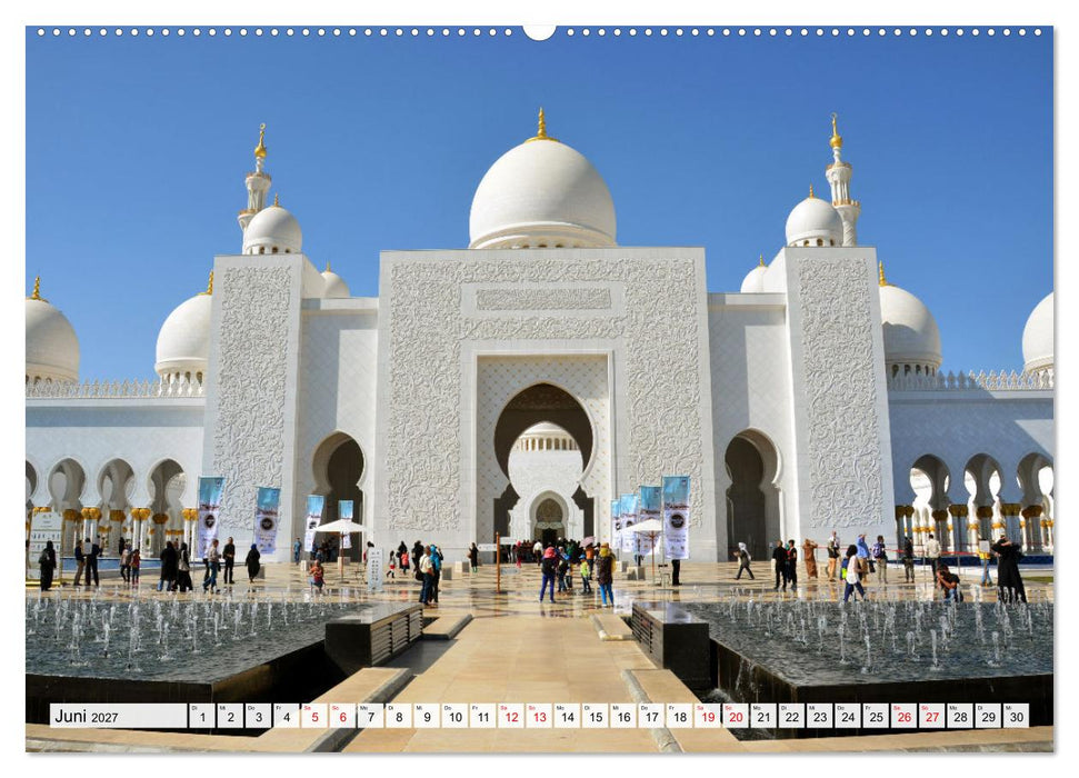 Die EMIRATES zwischen Dubai und Abu Dhabi (CALVENDO Premium Wandkalender 2027)