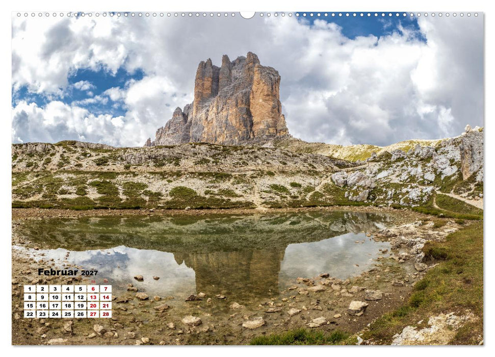 Berggipfel der Dolomiten (CALVENDO Premium Wandkalender 2027)