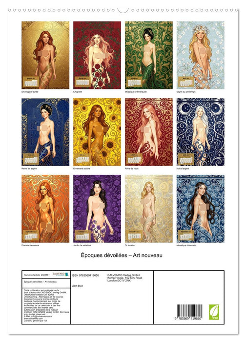 Époques dévoilées – Art nouveau (CALVENDO Calendrier supérieur 2027)