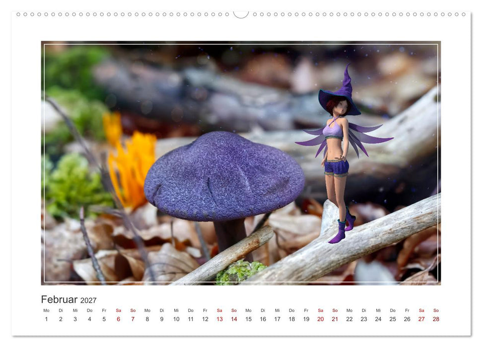 Pilze im Elfenwald (CALVENDO Premium Wandkalender 2027)