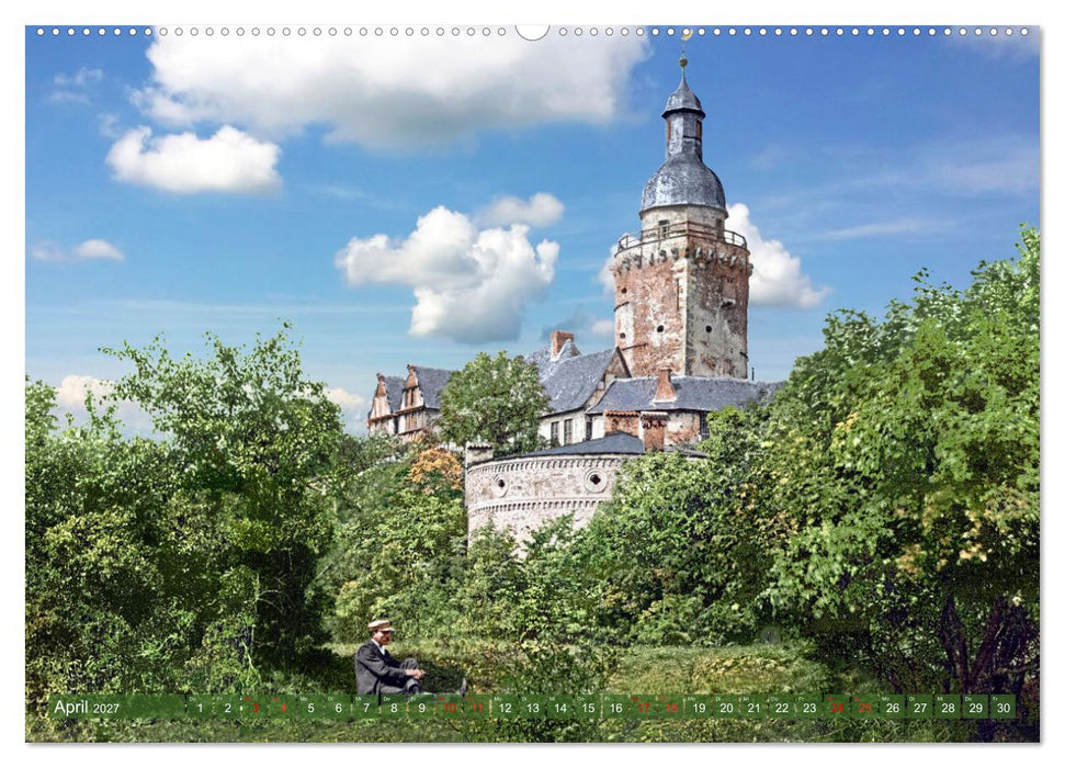 Sachsen-Anhalt - Orte zur Kaiserzeit in Farbe - Fotos restauriert und koloriert (CALVENDO Wandkalender 2027)