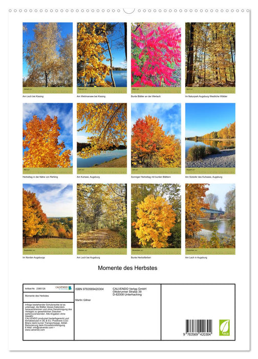 Momente des Herbstes (CALVENDO Premium Wandkalender 2027)