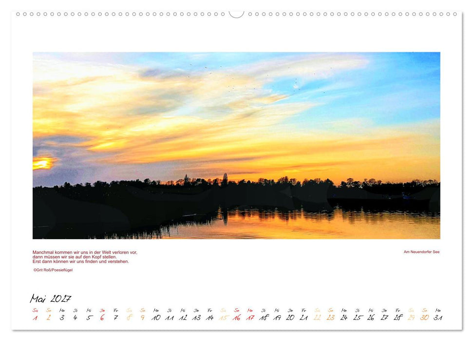 Poesieflügels Abendspaziergang (CALVENDO Wandkalender 2027)