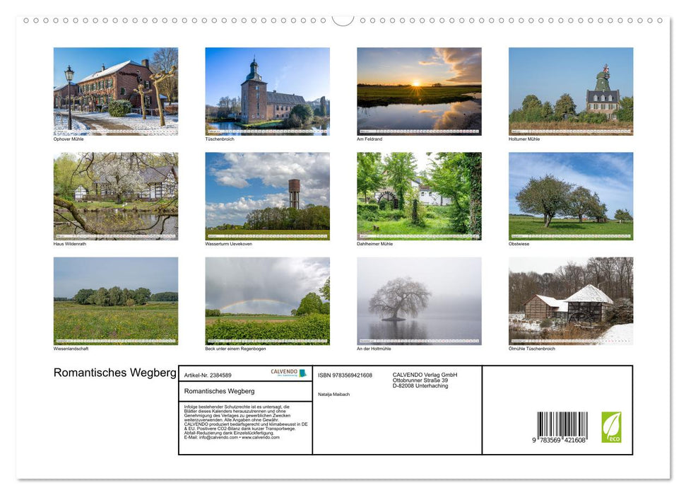 Romantisches Wegberg (CALVENDO Premium Wandkalender 2027)
