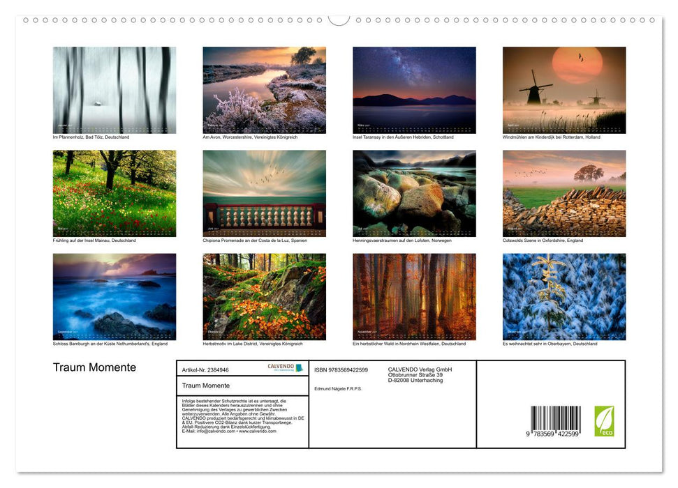 Traum Momente (CALVENDO Premium Wandkalender 2027)