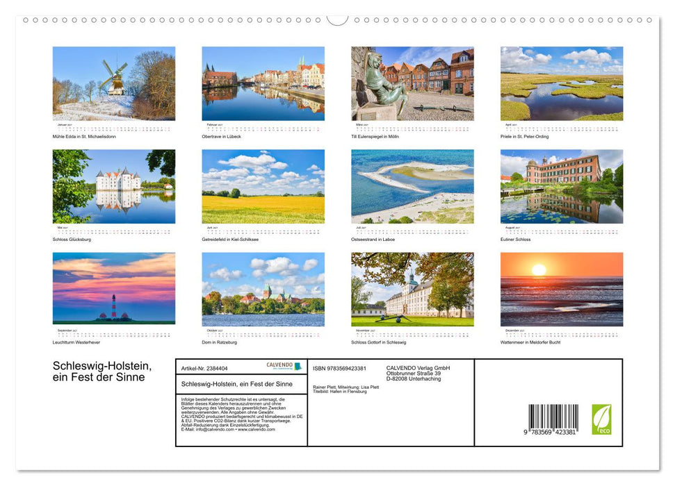 Schleswig-Holstein, ein Fest der Sinne (CALVENDO Premium Wandkalender 2027)