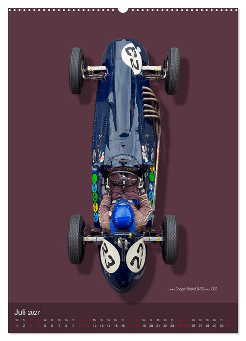 Legenden des Rennsports, Historic Grand Prix Cars 1925-1960 (CALVENDO Premium Wandkalender 2027)