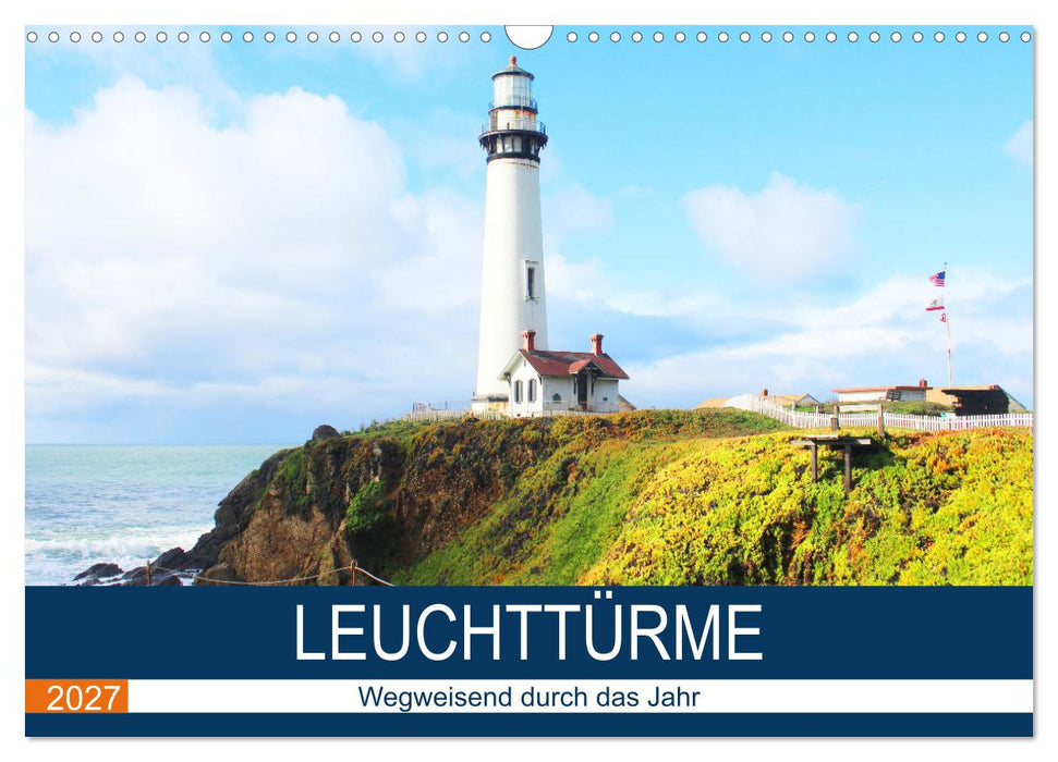 Leuchttürme - Wegweisend durch das Jahr (CALVENDO Wandkalender 2027)