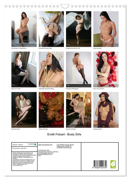 Erotik Fotoart - Busty Girls (CALVENDO Wandkalender 2027)