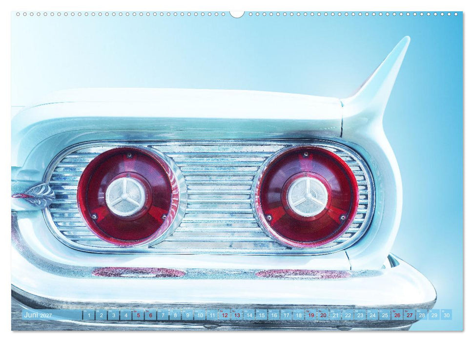 US Autoklassiker 1950er bis 1970er Details (CALVENDO Premium Wandkalender 2027)