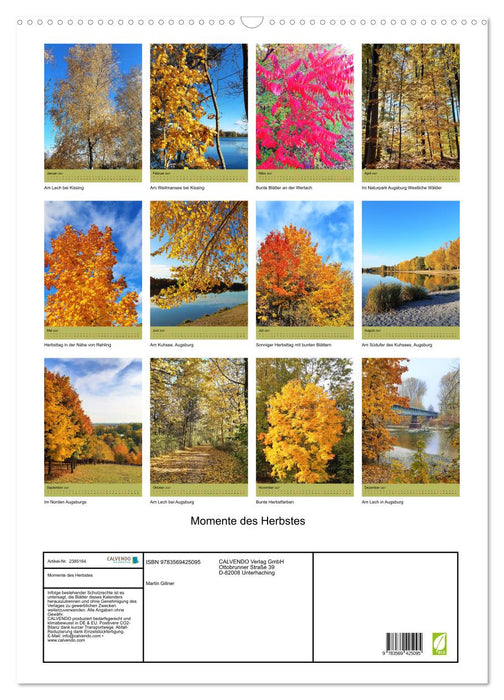 Momente des Herbstes (CALVENDO Wandkalender 2027)