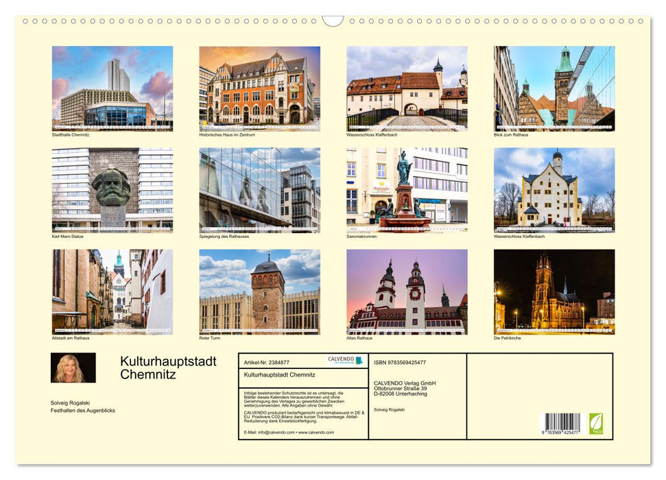 Kulturhauptstadt Chemnitz (CALVENDO Wandkalender 2027)