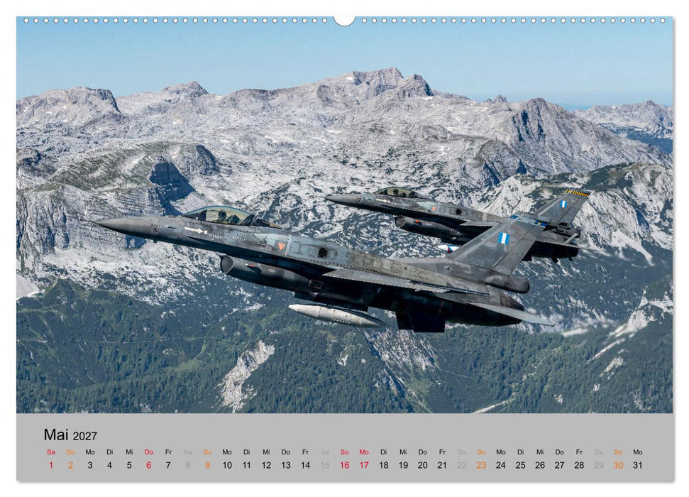 Kampfjet F-16 The Fighting Falcon (CALVENDO Premium Wandkalender 2027)