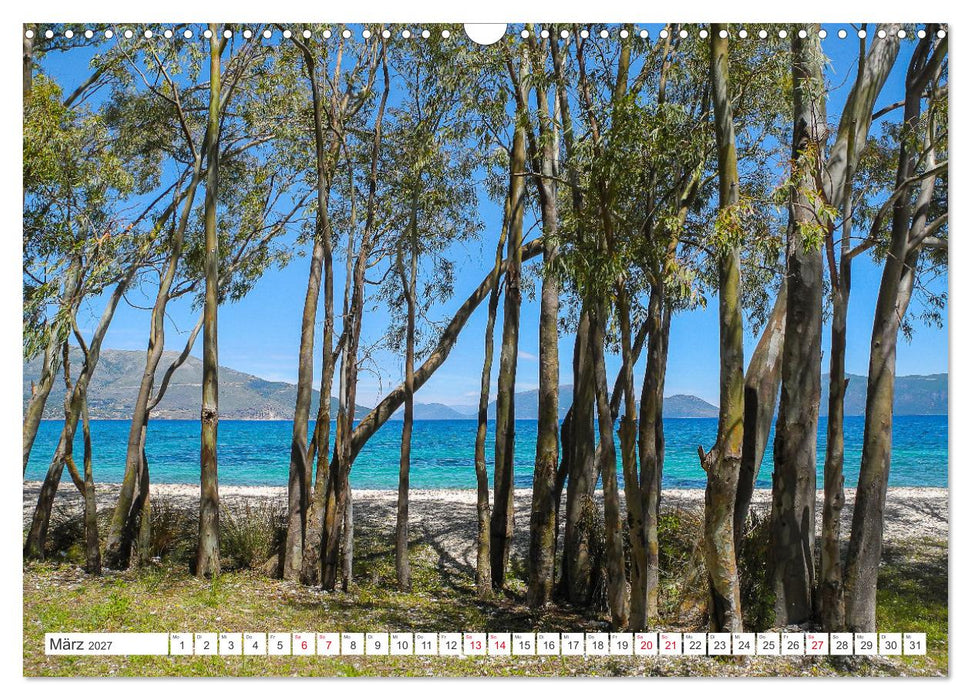Kefalonia, Inseltraum in Blau (CALVENDO Wandkalender 2027)