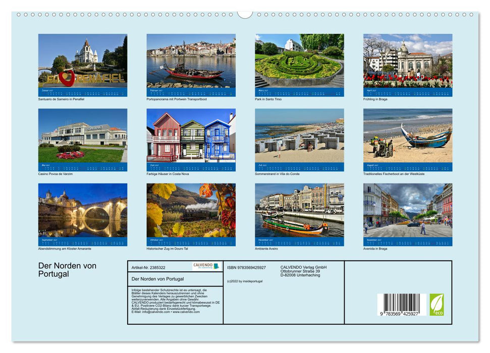 Der Norden von Portugal (CALVENDO Premium Wandkalender 2027)