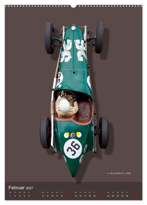 Legenden des Rennsports, Historic Grand Prix Cars 1925-1960 (CALVENDO Wandkalender 2027)