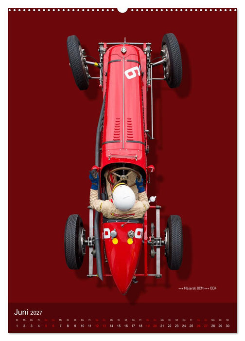 Legenden des Rennsports, Historic Grand Prix Cars 1925-1960 (CALVENDO Wandkalender 2027)