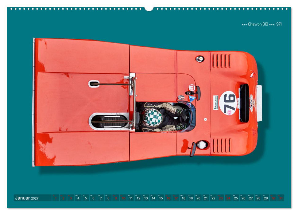 Legenden des Rennsports Historic Sports Cars 1960-1975 (CALVENDO Premium Wandkalender 2027)