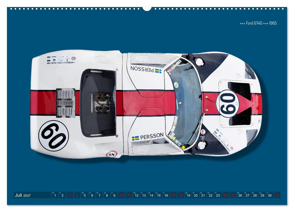 Legenden des Rennsports Historic Sports Cars 1960-1975 (CALVENDO Premium Wandkalender 2027)
