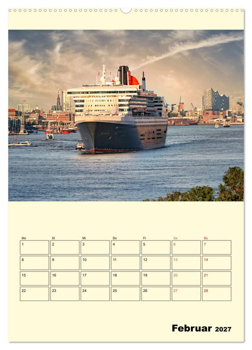 Kreuzfahrtschiffe - die Welt ist dein Ziel (CALVENDO Wandkalender 2027)