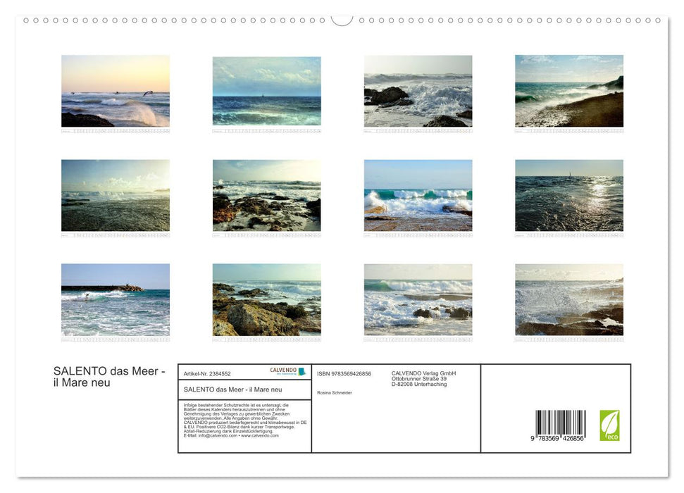 SALENTO das Meer - il Mare neu (CALVENDO Premium Wandkalender 2027)