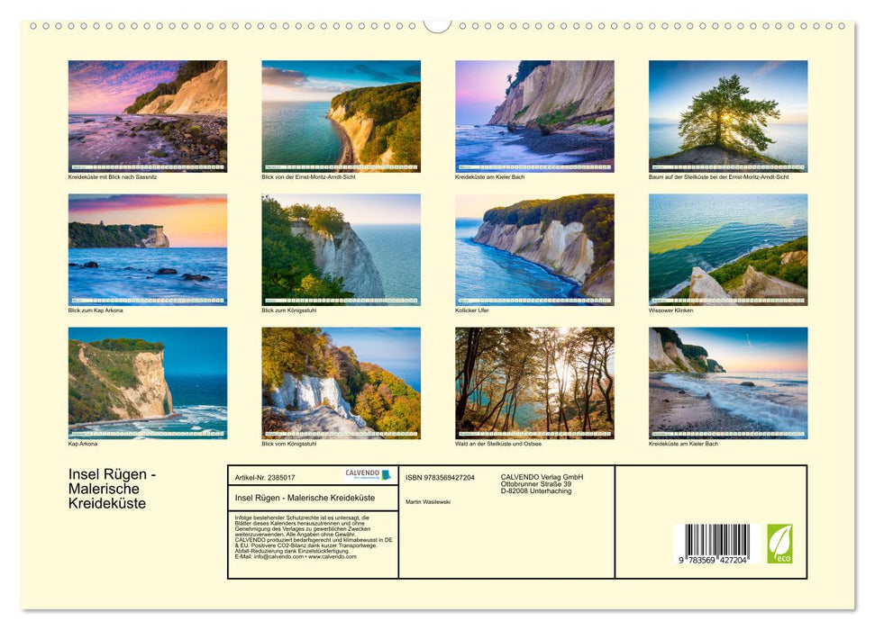 Insel Rügen - Malerische Kreideküste (CALVENDO Premium Wandkalender 2027)