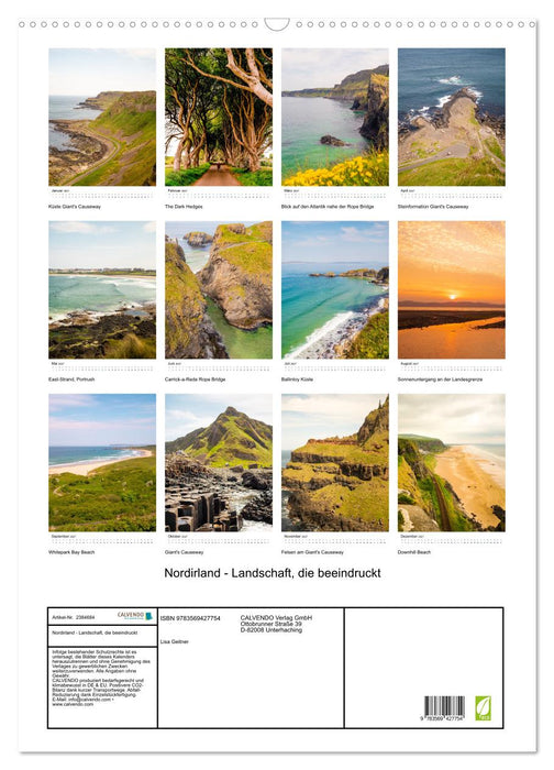 Nordirland - Landschaft, die beeindruckt (CALVENDO Wandkalender 2027)
