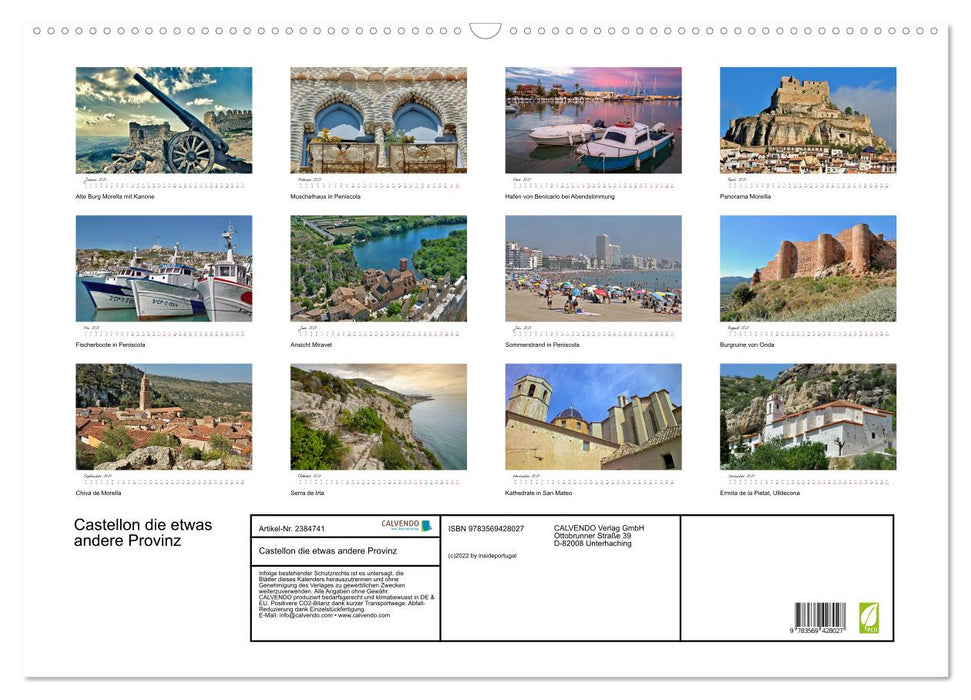 Castellon die etwas andere Provinz (CALVENDO Wandkalender 2027)