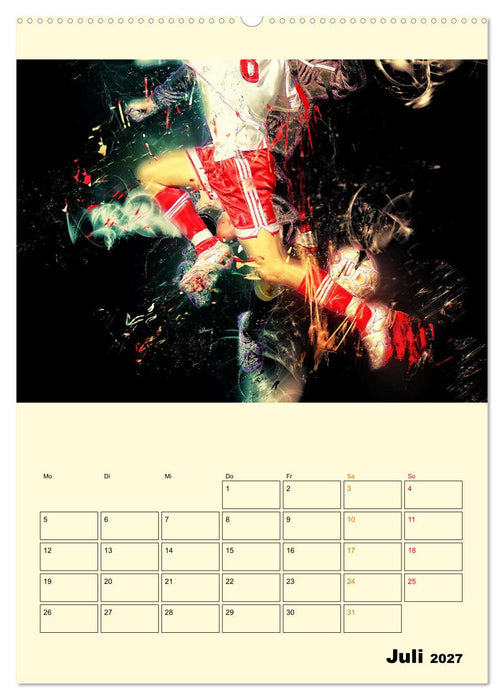Fußball - Feuer (CALVENDO Premium Wandkalender 2027)