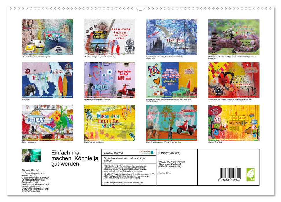 Einfach mal machen. Könnte ja gut werden. (CALVENDO Premium Wandkalender 2027)