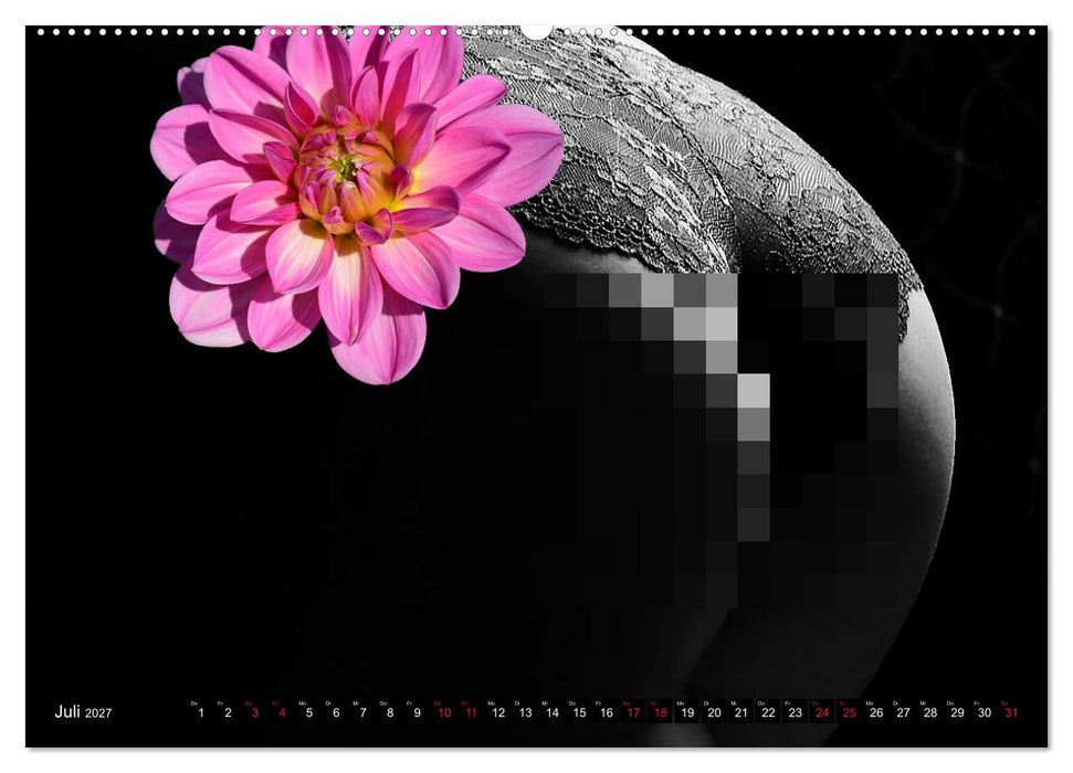Erotik Art etwas Blumig POMBASTISCH (CALVENDO Premium Wandkalender 2027)