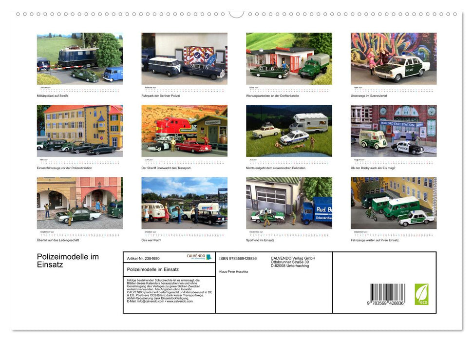 Polizeimodelle im Einsatz (CALVENDO Premium Wandkalender 2027)