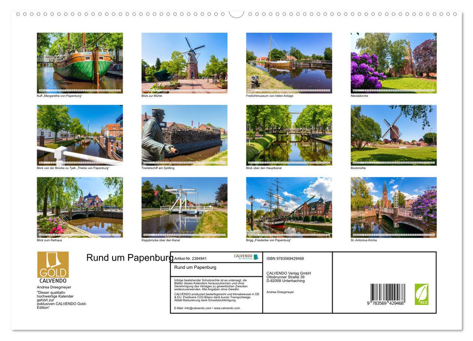 Rund um Papenburg (CALVENDO Premium Wandkalender 2027)