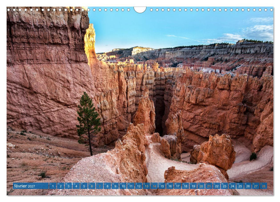 L'Ouest Américain - Superbe contrée aux paysages spectaculaires (CALVENDO Calendrier mensuel 2027)