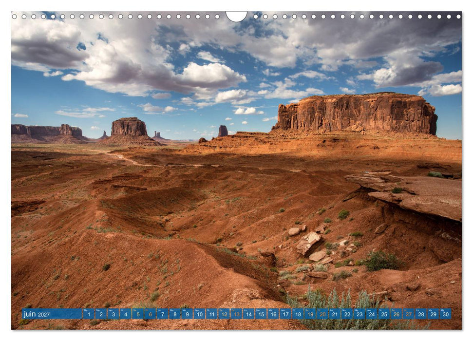 L'Ouest Américain - Superbe contrée aux paysages spectaculaires (CALVENDO Calendrier mensuel 2027)