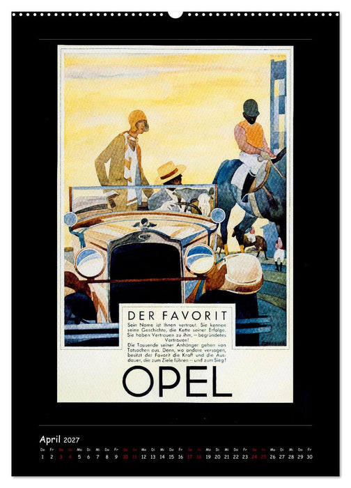 Historische Automobilplakate (CALVENDO Wandkalender 2027)