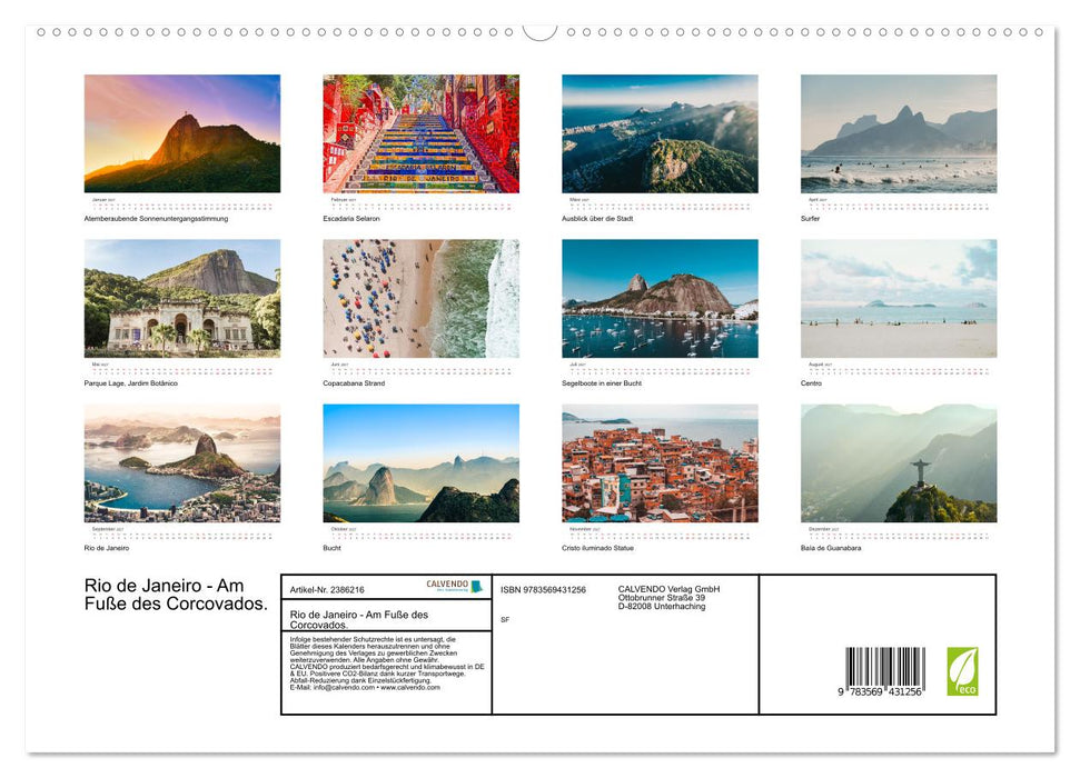 Rio de Janeiro - Am Fuße des Corcovados. (CALVENDO Wandkalender 2027)