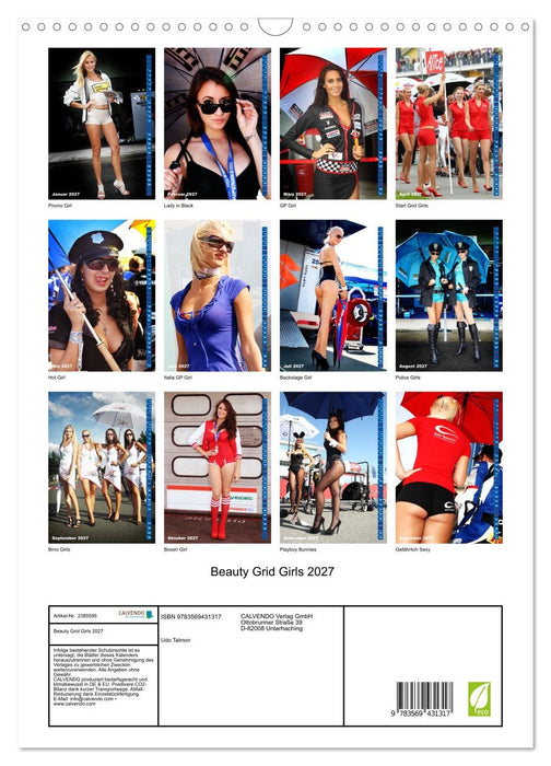 Beauty Grid Girls 2027 (CALVENDO Wandkalender 2027)