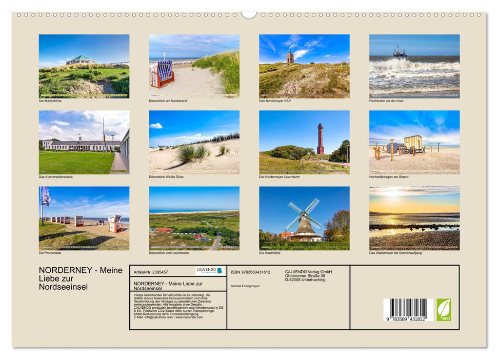 NORDERNEY - Meine Liebe zur Nordseeinsel (CALVENDO Wandkalender 2027)