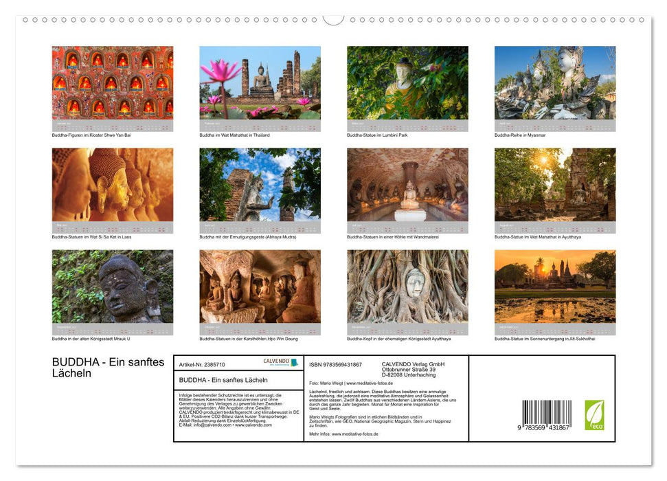 BUDDHA - Ein sanftes Lächeln (CALVENDO Wandkalender 2027)