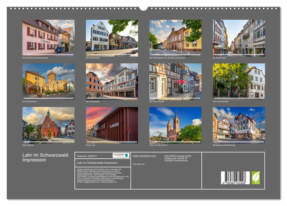 Lahr im Schwarzwald Impression (CALVENDO Wandkalender 2027)
