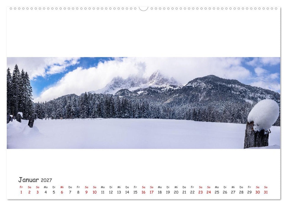 Wilder Kaiser Panorama 2027 (CALVENDO Wandkalender 2027)