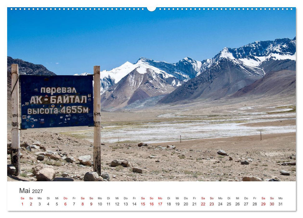 Tadschikistan - Eine wunderschöne Reise in ein unbekanntes Land. (CALVENDO Wandkalender 2027)