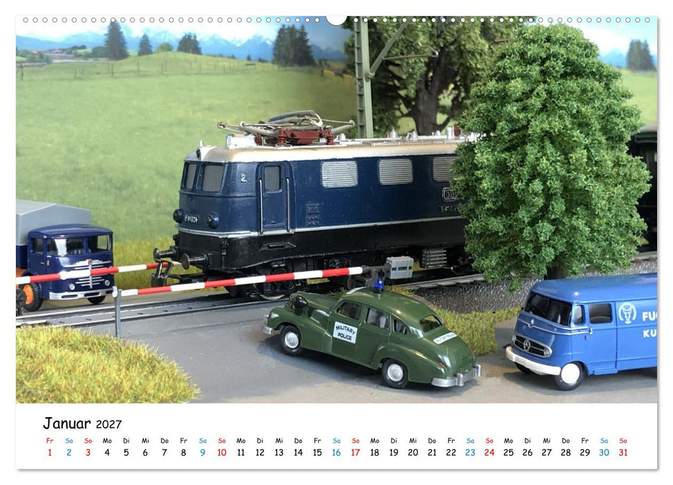 Modellwelten, Modellautos der 50er und 60er Jahre (CALVENDO Wandkalender 2027)
