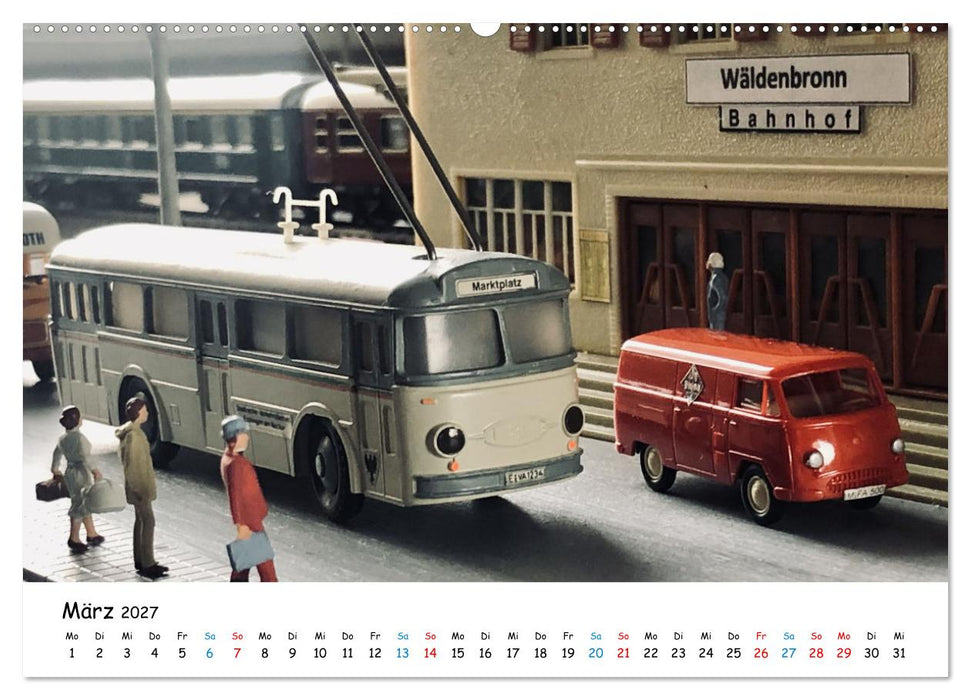 Modellwelten, Modellautos der 50er und 60er Jahre (CALVENDO Wandkalender 2027)