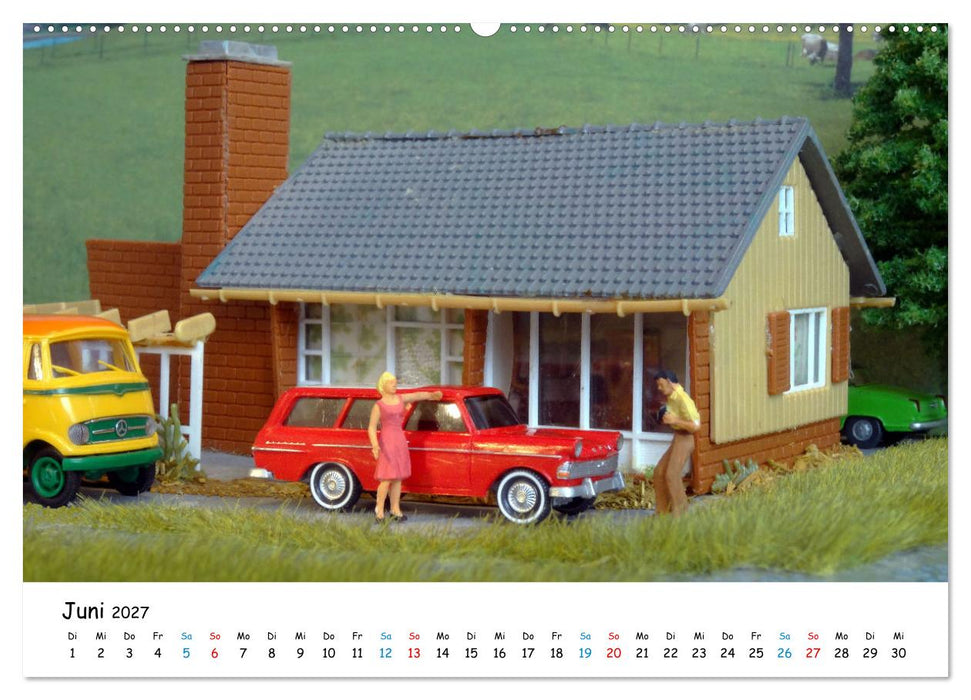 Modellwelten, Modellautos der 50er und 60er Jahre (CALVENDO Wandkalender 2027)