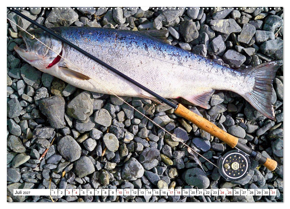 Anglerglück - den Fisch am Haken (CALVENDO Premium Wandkalender 2027)