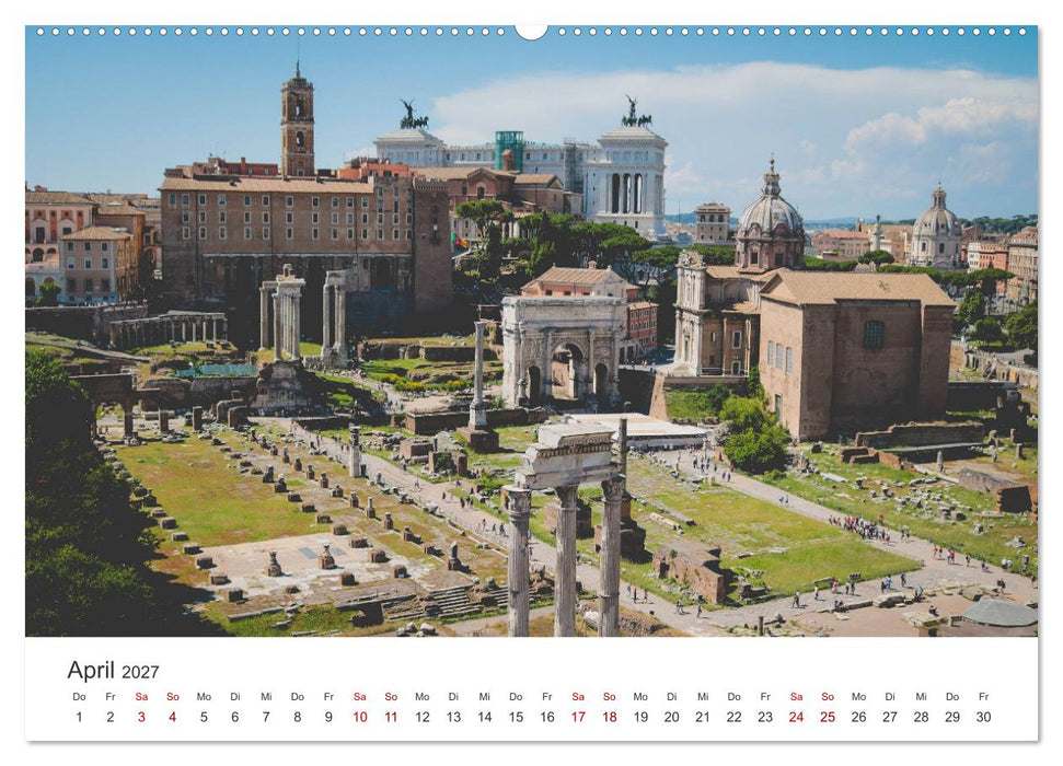 Rom - In der Stadt der sieben Hügel. (CALVENDO Wandkalender 2027)
